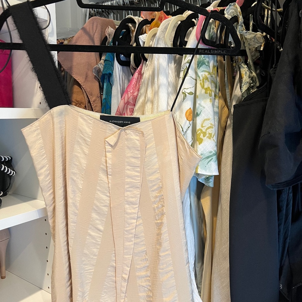 Alexander Wang Silk Camisole with Asymmetrical straps